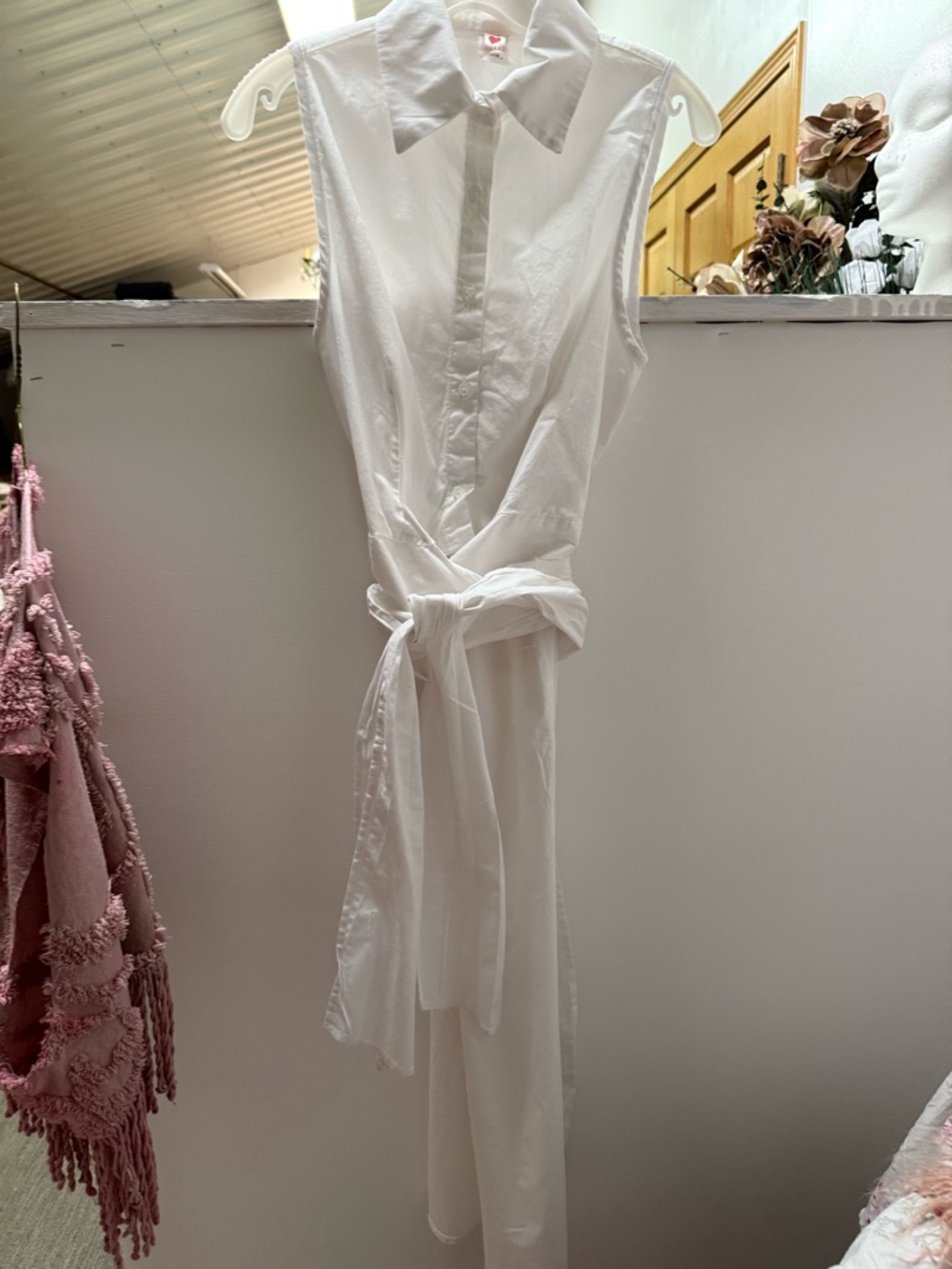 Cotton Blouse With Tie